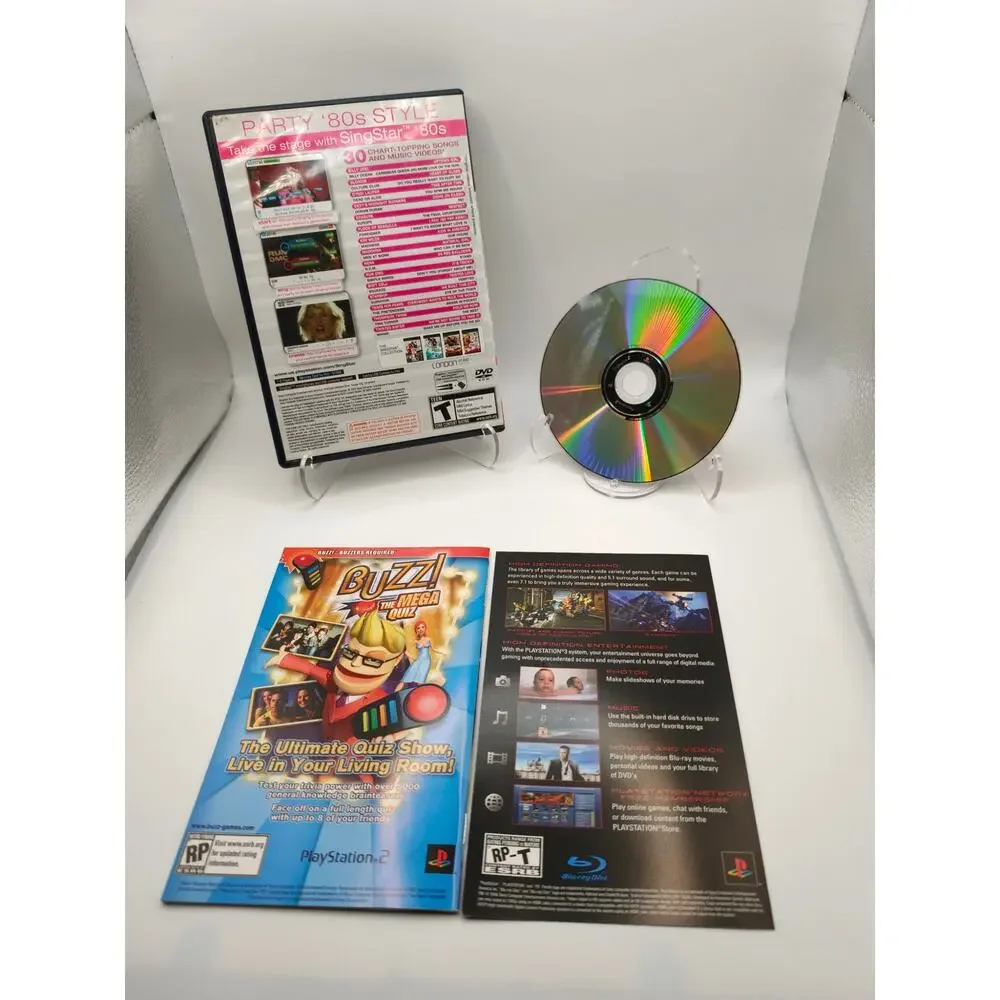 SingStar 80s PS2 CIB Complete w/ Manual PlayStation 2
